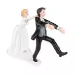 LUOEM Hochzeitspaar Bride Groom Hochzeitstorte Figuren Kuchen Topper Hochzeitstorten Dekoration Kuchenaufsatz