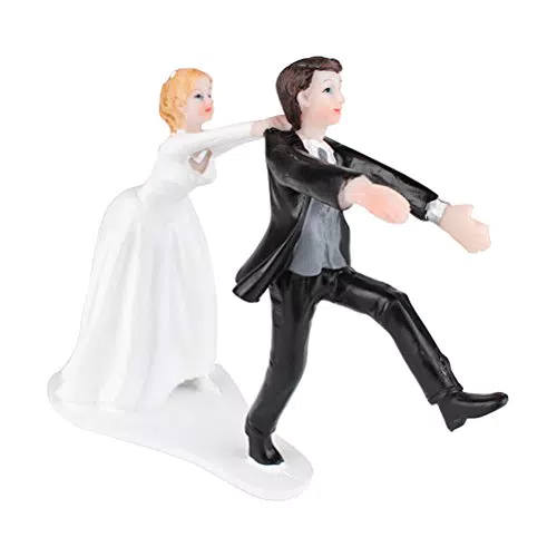 LUOEM Hochzeitspaar Bride Groom Hochzeitstorte Figuren Kuchen Topper Hochzeitstorten Dekoration Kuchenaufsatz