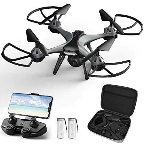 Drohne mit 1080P HD Kamera und FPV Quadcopter für Kinder und Erwachsene - Geschenk für Anfänger - Sprachgesten-APP-Steuerung - 360°-Flips - Ein-Tasten-Anfangsgeschwindigkeitseinstellung