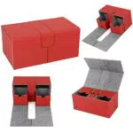 Magic Cards Kartenbox - Magnetische Aufbewahrungsbox aus PU-Leder