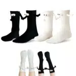 Magnetische Lustige Unisex-Socken für Paare - Hand in Hand Design
