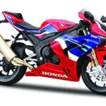 Maisto Honda CBR 1000RR-R Fireblade Modell 1:12 mit Federung und Seitenständer, rot-blau