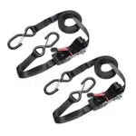 Master Lock Zertifizierter Spanngurt mit Ratsche und S-Haken, 4,25 m x 25 mm Gurt
