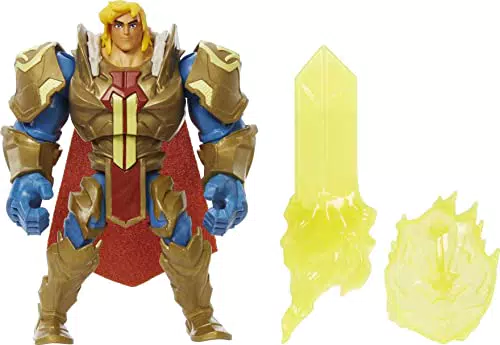He-Man Action-Figur in Grayskull-Rüstung mit Power Attack Move & Zubehör - Inspiriert von Masters of the Universe Netflix Serie