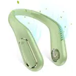 MATEPROX Nackenventilator Wiederaufladbarer Halsventilator mit 4000mAh Batterie - Tragbarer Nackenbügellüfter für Draußen, Zuhause, Sport und Reisen - Grün