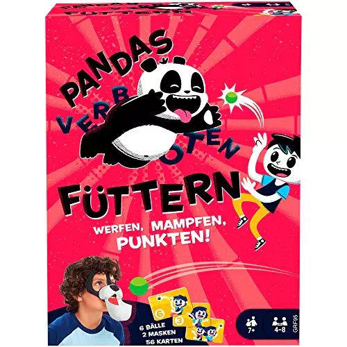 Mattel Games Pandas Füttern Kinderspiel für 4-8 Spieler ab 7 Jahren