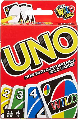 Mattel Games MTL-TOY05 UNO Kartenspiel, transparent