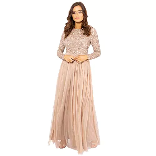 Maya Deluxe Damen Brautjungfernkleid