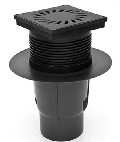 Hofablauf aus Gusseisen mit Belastbarkeit bis 1500 kg DN 110 - 150x150 mm
