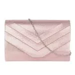 Damen Clutch aus Wildleder mit Kette für besondere Anlässe