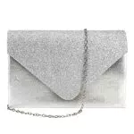 Elegante Damen Clutch mit Glitzer und Strass für Hochzeit und Party