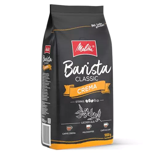 Melitta Barista Classic Crema Kaffeebohnen für Vollautomaten, mittlere Röstung