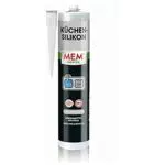 MEM Küchen-Silikon für Fugen im Küchenbereich, lebensmittelneutral, abriebfest, UV-beständig - 300 ml Kartusche, Transparent.
