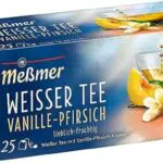 Meßmer Weißer Tee Vanille-Pfirsich, 25 Teebeutel, 4er-Packung - 4 * 25