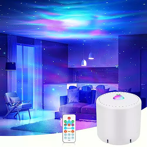 MHAZDZE LED Sternenhimmel Projektor Sternenlicht Projektor Galaxy Projektor Fernbedienung Timer Sternenprojektor
