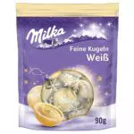 Milka Feine Kugeln Weiß | Weihnachtsschokolade Alpenmilch | Adventskalender Süßigkeiten
