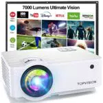 Mini Beamer, Native 720P Heimkino Beamer Unterstützt 1080P Full HD