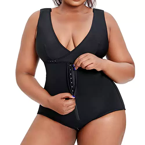 Mitaloo Damen Shapewear BH Body Shaper verstellbar Figurformender Bodysuit