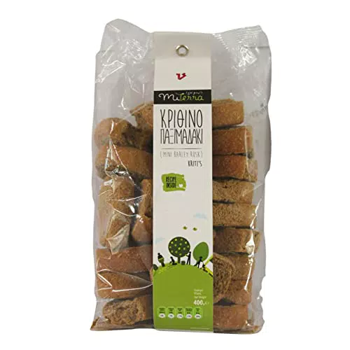 MITERRA Griechisch Kretischer Mini Gerstenzwieback, 2er Pack x 400 g