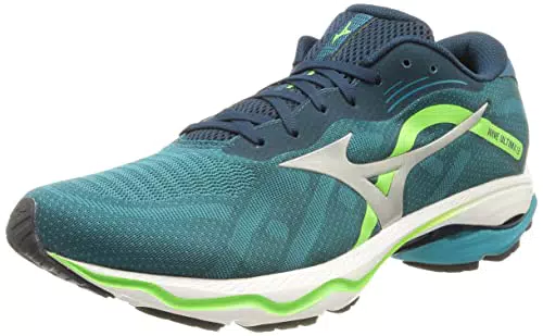 Mizuno Herren Wave Ultima 13 Laufschuh, Mblue Silver Greengecko