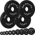 MOVIT® Hantelscheiben Set PRO aus Gusseisen mit 30/31 mm Bohrung