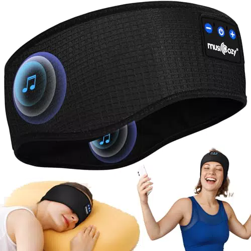 Schlafkopfhörer Bluetooth für Seitenschläfer - Kabellos und bequem - Ideal für Yoga, Sport und Schlaflosigkeit