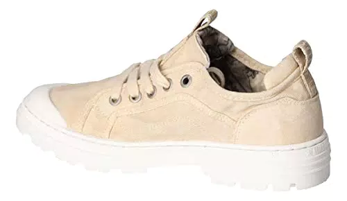 MUSTANG Damen Schnürhalbschuh, Elfenbein