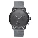 MVMT Herren Analoguhr mit Grauem Lederarmband - Modell D-BT01
