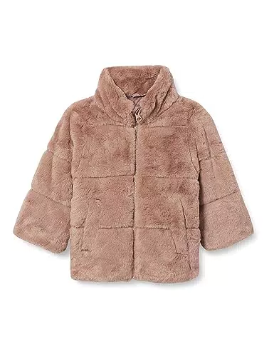 Name It Mädchen Fake Fur Jacke - Schwarz