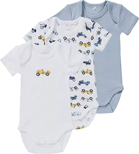 NAME IT Jungen Kurzarm Body Set aus Bio-Baumwolle