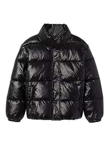 NAME IT Mädchen NKFMONNA Puffer Jacket Jacke, Black