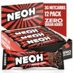 NEOH Zero Zucker Himbeer Crunch Riegel, Keto-freundlich & Low Carb