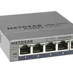 Netgear GS105E Managed Switch - 5 Port Gigabit Ethernet LAN Switch - Netzwerk Switch Managed mit IGMP, QoS, VLAN - Robustes Metallgehäuse - ProSAFE Lifetime-Garantie
