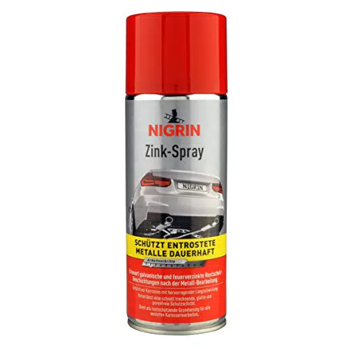 NIGRIN Zinkspray: Rostschutz-Beschichtung für Metall, 400 ml