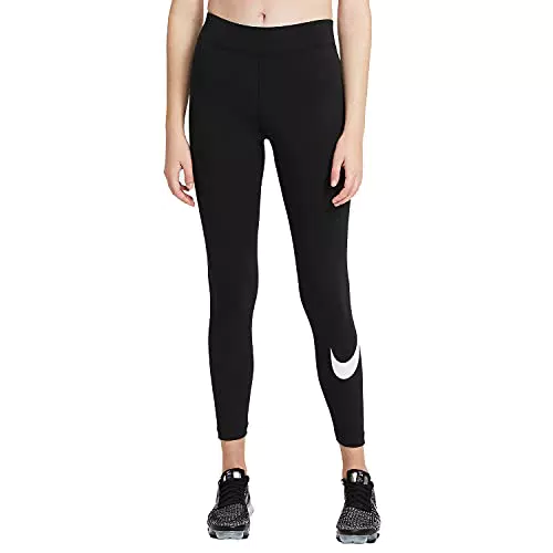 Nike Damen Sportswear Essential Leggings, Black/White