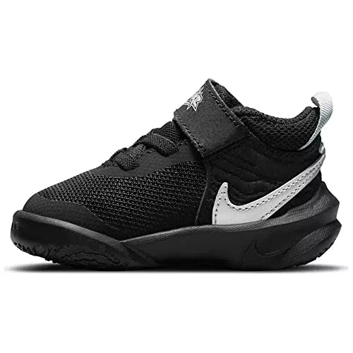 Nike Team Hustle D 10 Gymnastikschuh, Black Metallic Silver Volt White