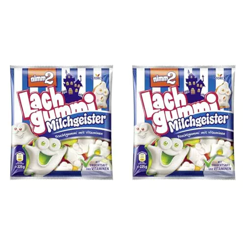 nimm2 Lachgummi Milchgeister 1 x 225g Fruchtgummi mit Fruchtsaft