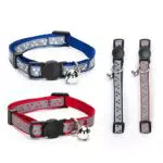 Nobleza Reflektierendes Katzenhalsband mit Sicherheitsverschluss und Glöckchen