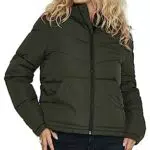 NOISY MAY Damen Puffer Jacke, Warme Stepp Winter Jacket mit Kapuze