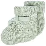 Noppies Baby Unisex Kinder U Booties knit Nelson, Grey Mint - C175