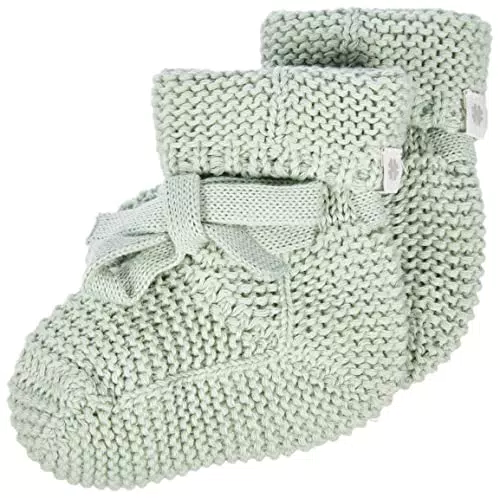 Noppies Baby Unisex Kinder U Booties knit Nelson, Grey Mint - C175