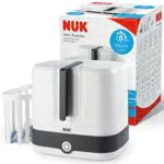 NUK Vario Express Flaschensterilisator mit Wasserdampfbasis und automatischer Abschaltung