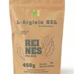 NUPA L - Arginin HCL 450 g - Hochdosiert - Optimale Löslichkeit - Reines Pulver ohne Zusatzstoffe - Vegan - Laborgeprüft - Hochwertige essenzielle Aminosäure L-Arginin