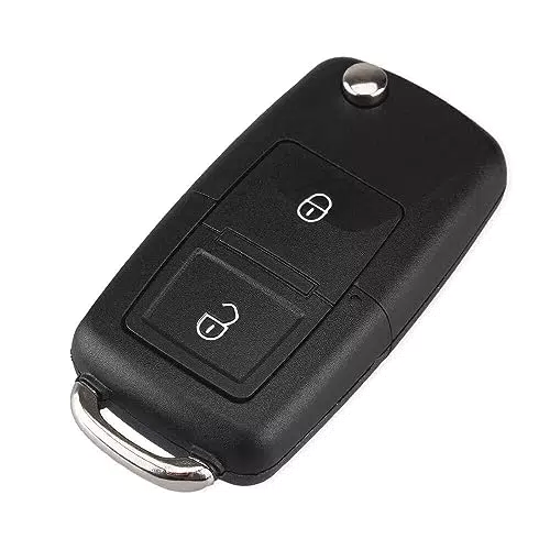 OcioDual 2 Tasten Schlüsselgehäuse Kompatibel mit MK4 Bora Golf 4 5 6 Passat Polo Touran