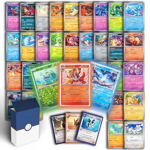 Odisey 50 Original Pokemon Karten Deutsch mit 3 Holo oder Reverse Holo