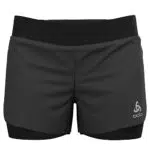 Odlo Damen 2-in-1 Laufshorts ZEROWEIGHT 3 INCH, black