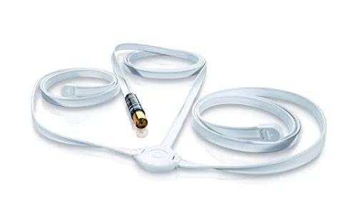 Oehlbach FM Wire - Passive FM Antenne für UKW Radioempfang - 75 Ohm - Wandmontage - weiß