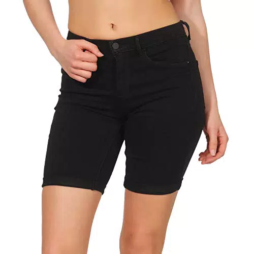 ONLY Damen Denim Jeans Shorts - Sommer Hose Capri Trousers