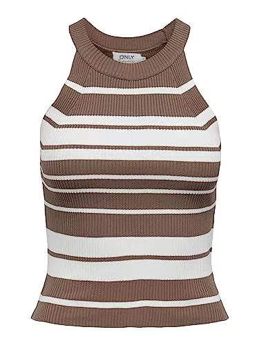 ONLY Damen Onledna Halterneck Top KNT Noos Pullover