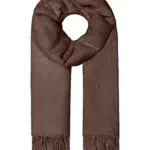 ONLY Damen Onllima Long Frill Scarf Cc Schal, Coffee Quartz